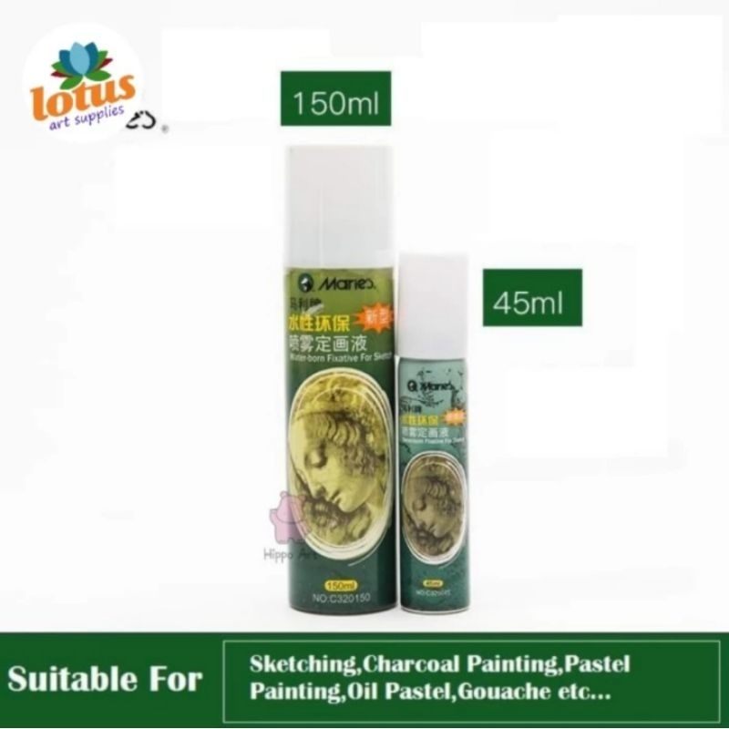 

Maries Fixative Spray Water Based untuk melindungi Sketch Gouache