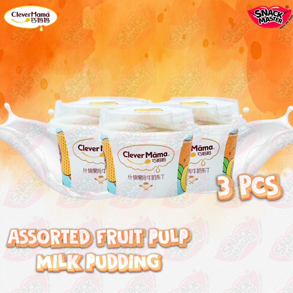 

CLEVER MAMA BUNDLE 3/5/7/9 PCS | 1 Pcs 85g PUDDING SUSU BUNDLE | PUDDING RASA BUAH PERSIK / PEACH DAN ASSORTED FRUIT | Pudding Halal