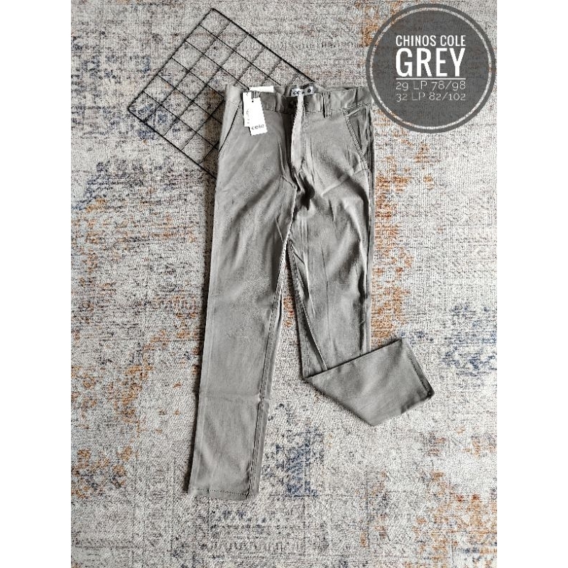 Celana Panjang Chinos Cole Pria Slimfit