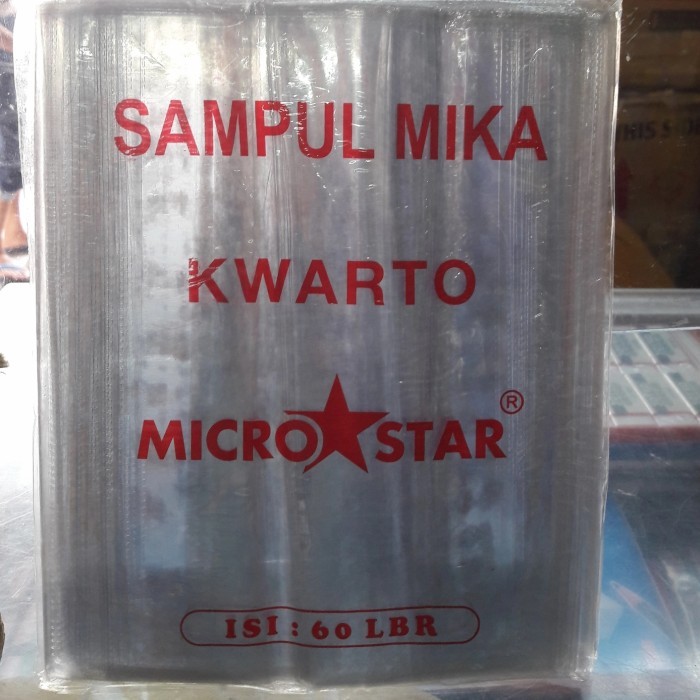 

MICROSTAR - SAMPUL BUKU PLASTIK KWARTO / BUKU BIASA MIKA SUPER TEBAL ISI 60 LEMBAR