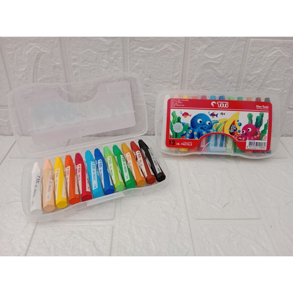 

Krayon TITI 12 Warna / Oil Pastel TITI / Crayon TITI TI-12S