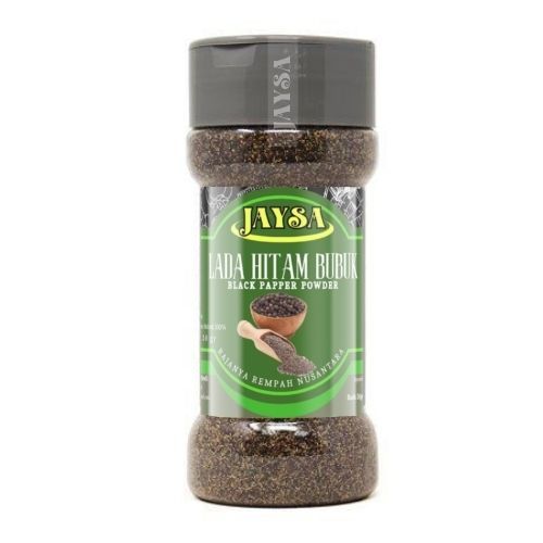 

JAYSA - Bumbu Dapur Murah / Lada Hitam Bubuk 70 gr / 100 % Asli Lada Hitam / Lada Hitam Kualitas Super / Lada Hitam Premium / Black Pepper Powder / Premium Black Pepper Powder / Merica Bubuk / Bumbu Instan / Bumbu Masak / Bumbu Murah