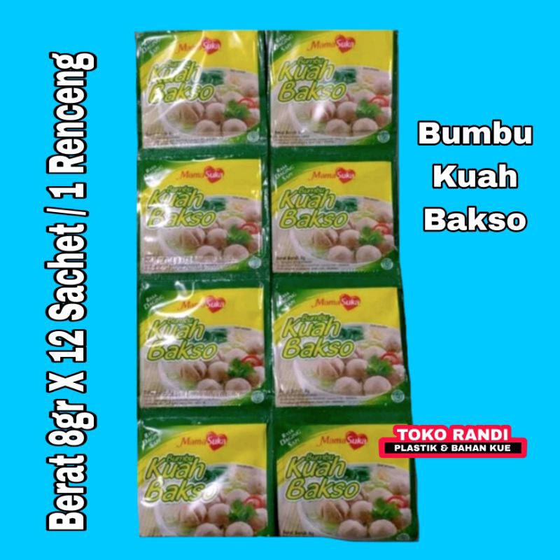 

Bumbu Kuah Bakso 8gr x 12 Sachet / 1 Renceng