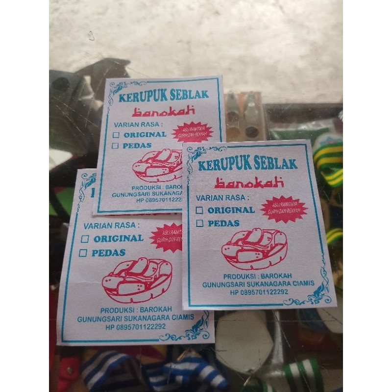 

Label Makanan Offset