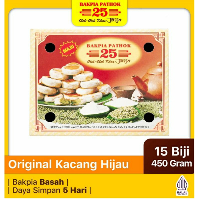 

Bakpia Pathok 25 Basah Original Kacang Hijau
