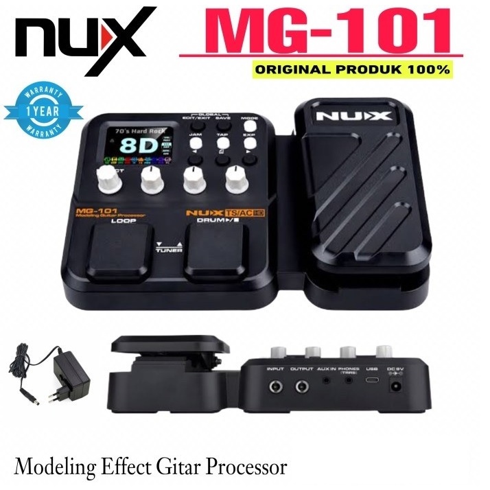 NUX MG101 MG 101 Modeling Guitar Processor