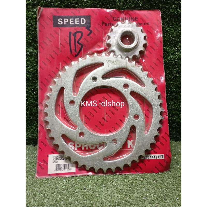 Gir depan belakang Yamaha Scorpio merek speed