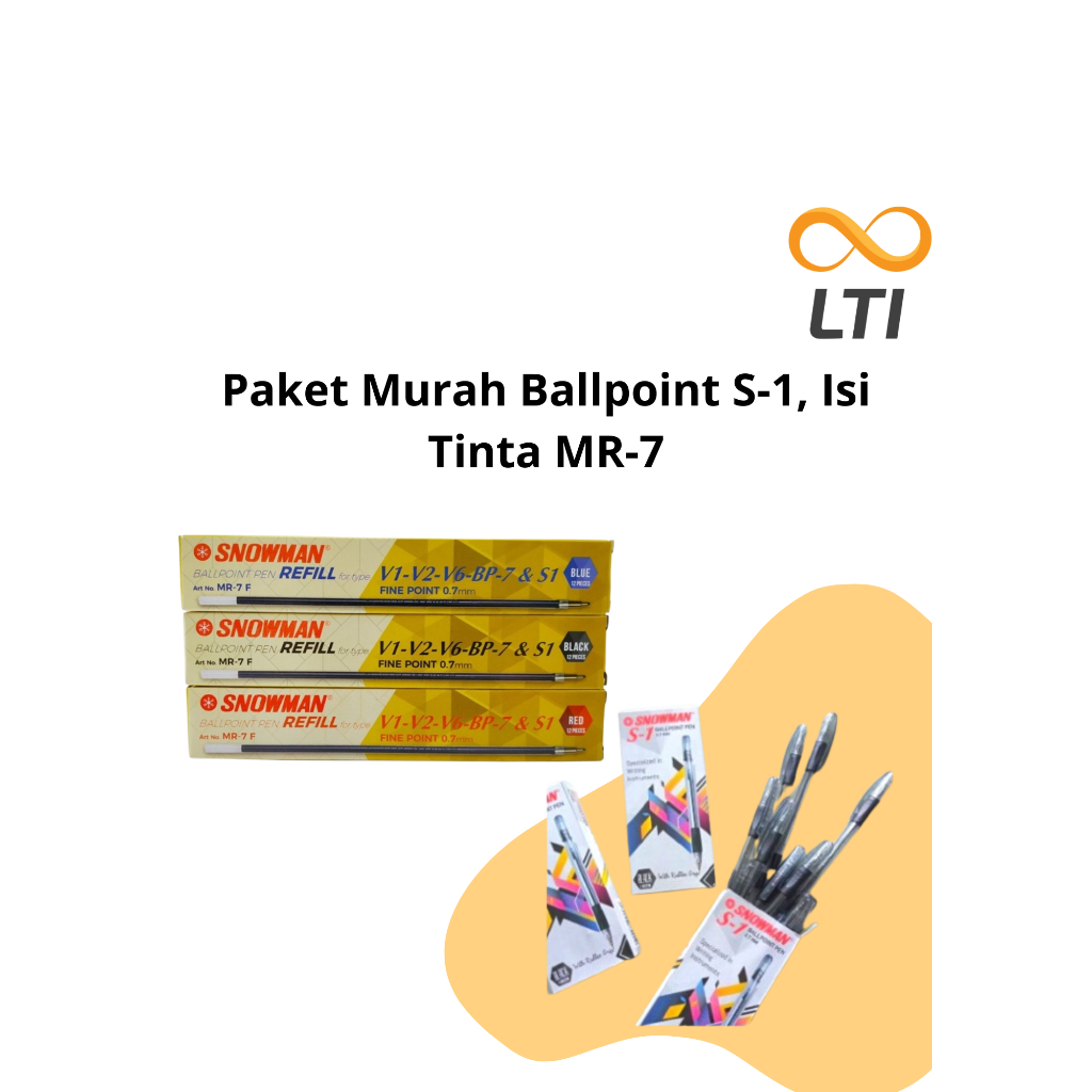 

Paket Murah 2pcs ballpoint S-1 dan Isi Tinta Mr-7 1Lusin
