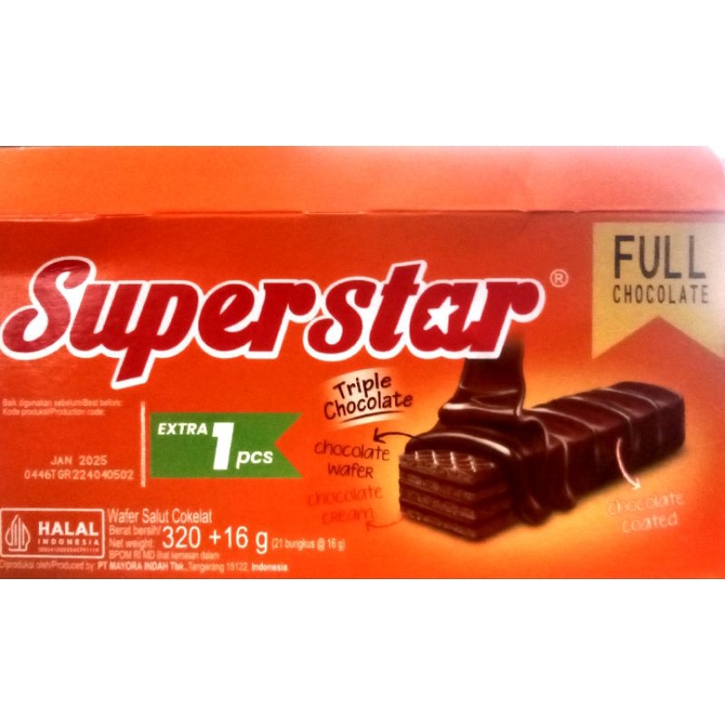 

Superstar Triple Choco isi 20 bungkus