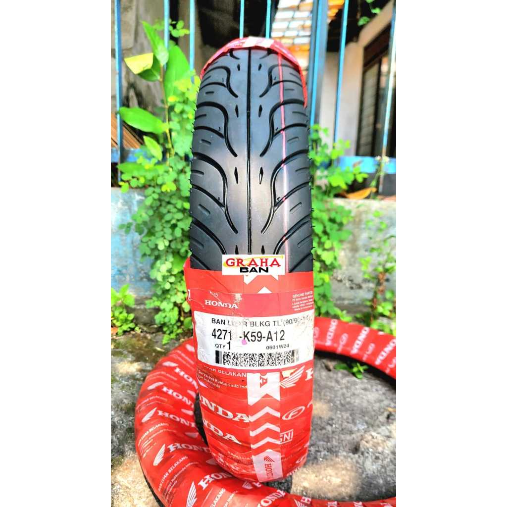 Ban AHM Honda 90/90-14 Ring 14 Tubeles ban luar 90/90-14 ban 90/90-14 ban motor 90/90-14 ring 14 ban