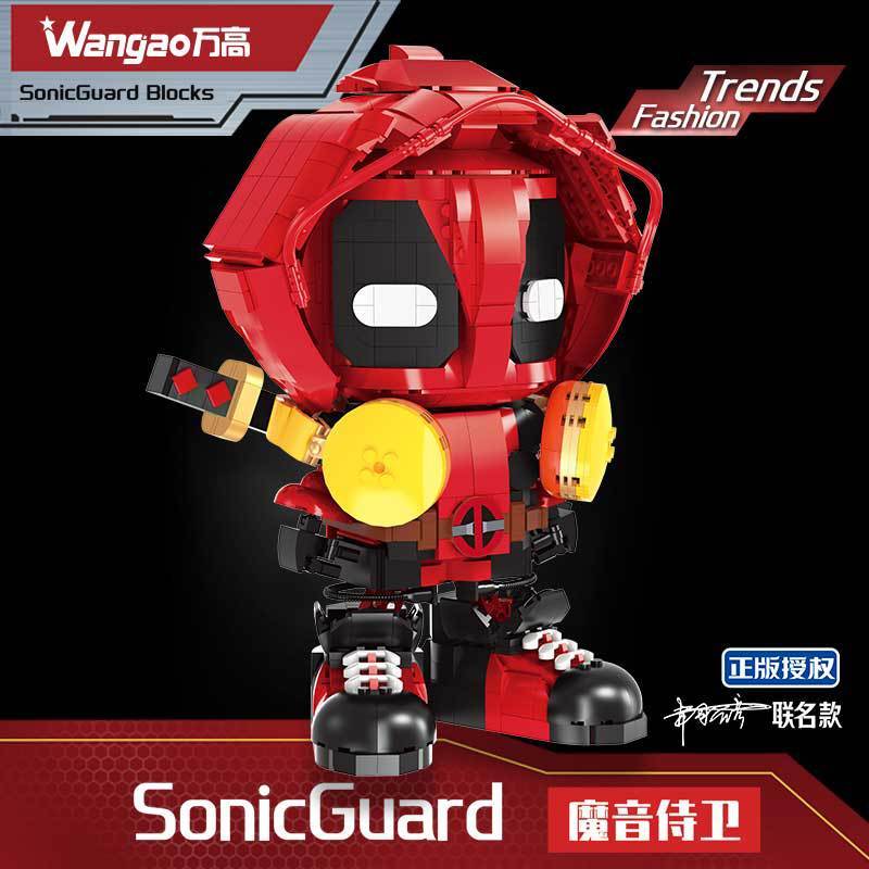Mainan Brick Wangao Model DeadPool SonicGuard 488006