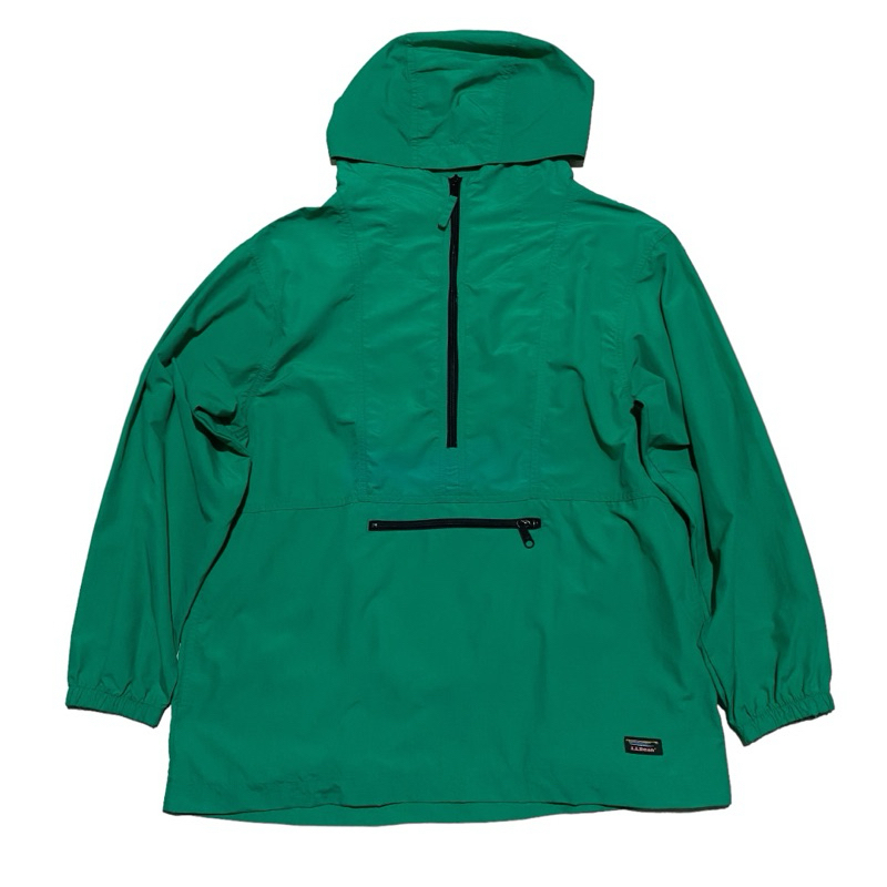 LL bean vintage green anorak jacket