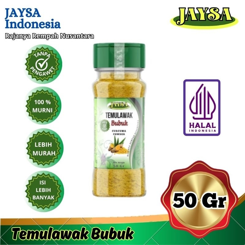 

JAYSA Temulawak Bubuk 50 gr / Temulawak Bubuk Murni / Temulawak Serbuk / Temulawak Grade A / Temulawak Premium / Temulawak Bubuk / Temulawak Food Grade