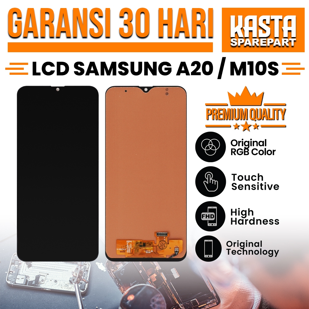 【LCD ORIGINAL】LCD SAMSUNG A20 / M10S LCD FULLSET TOUCHSCREEN KUALITAS ORI 100%