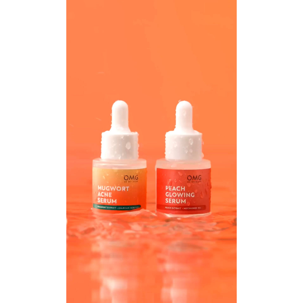_Ranki_ OMG OH NY GLOW Peach Glowing Serum & Mugwort Acne Serum 20ml