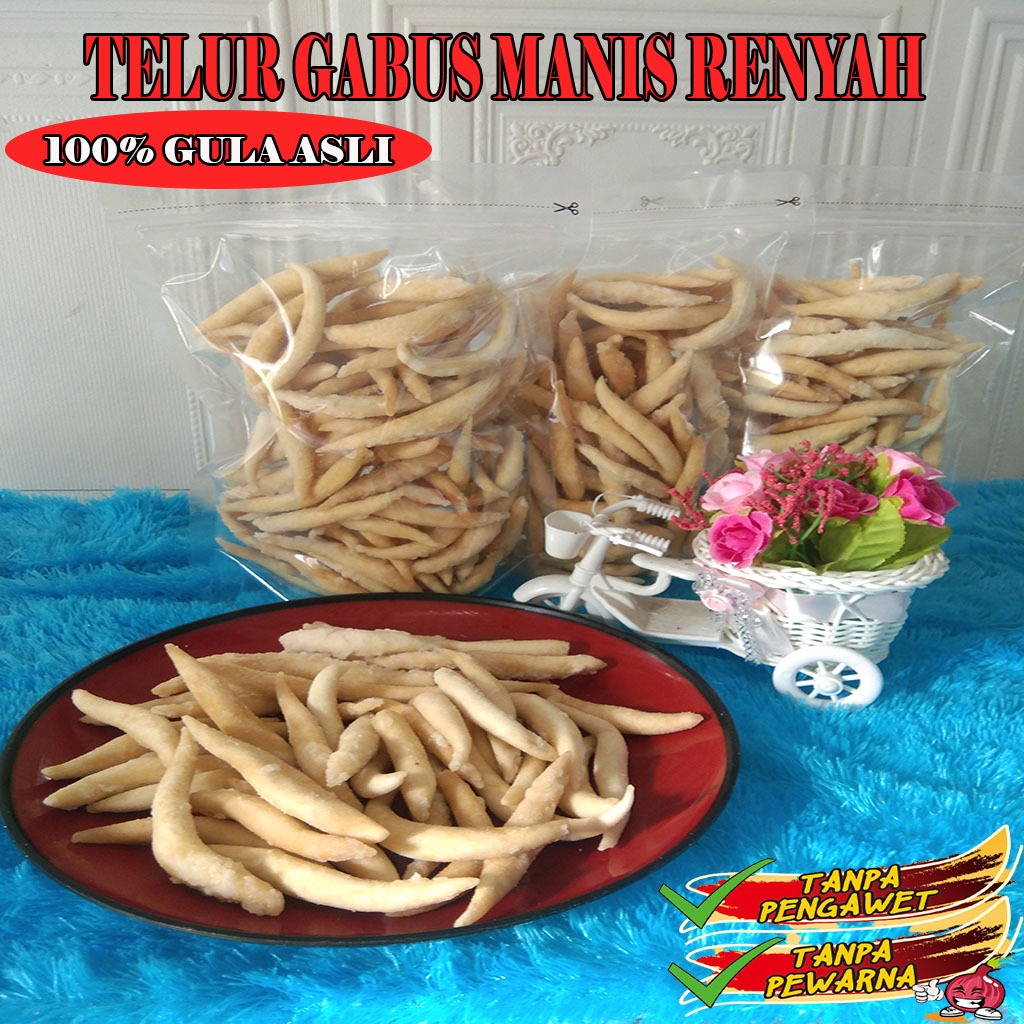 

Telur Gabus Manis Gurih kue Cemilan Ringan