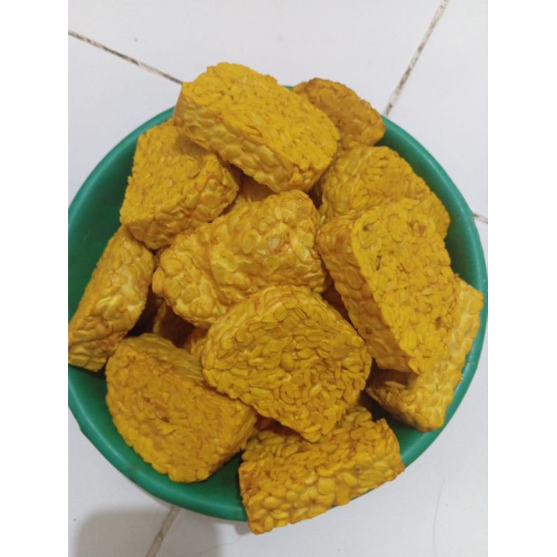 

Tempe ungkep bumbu kuning