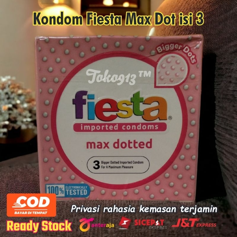 kondom fiesta max dot / kondom dengan bulatan 264 titik rangsangan