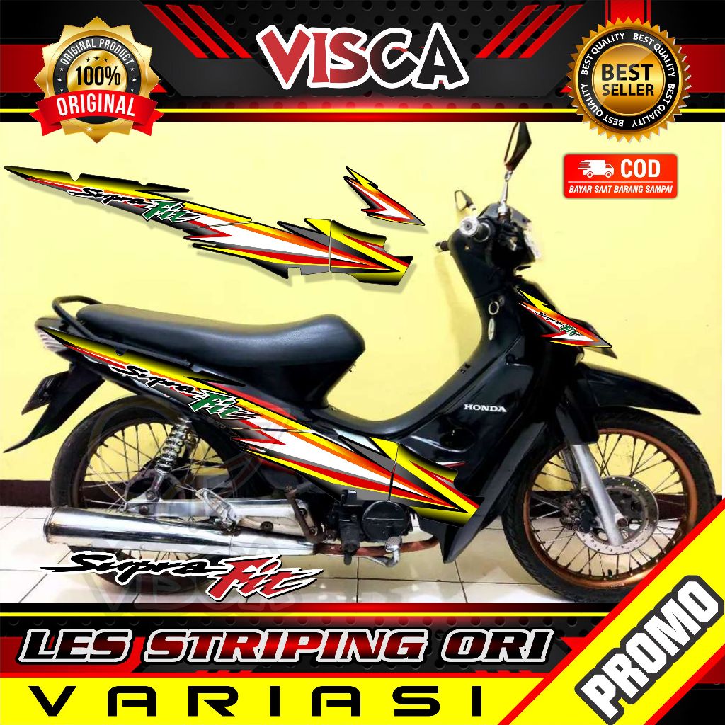 Stiker Striping Supra Fit 100 Lama 2004 Variasi Supra fit 2004 SUPRA 100/110 ORI3
