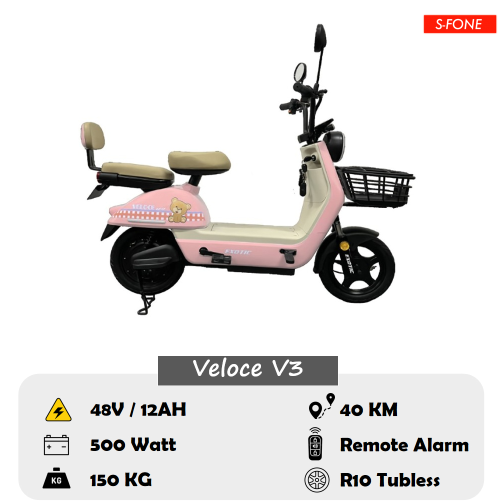 Sepeda Listrik Exotic Veloce V1/V7/CR - EV922/EV928/EV922BX - Luxor - X650 - Varilux Pro / LX