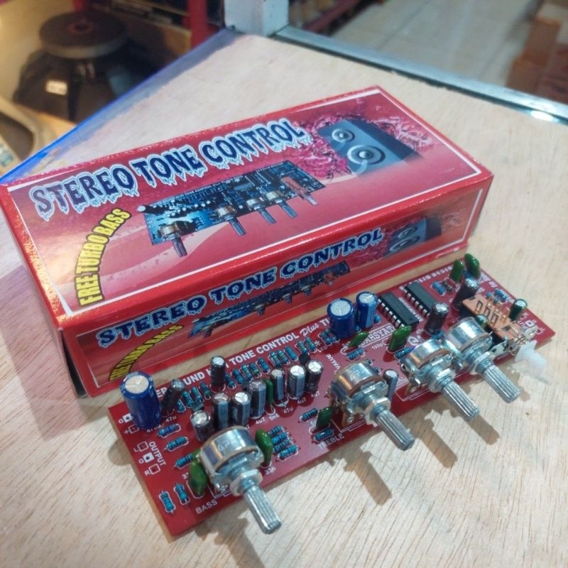 KIT TONE CONTROL STEREO PLUS TURBO BASS DC 12V