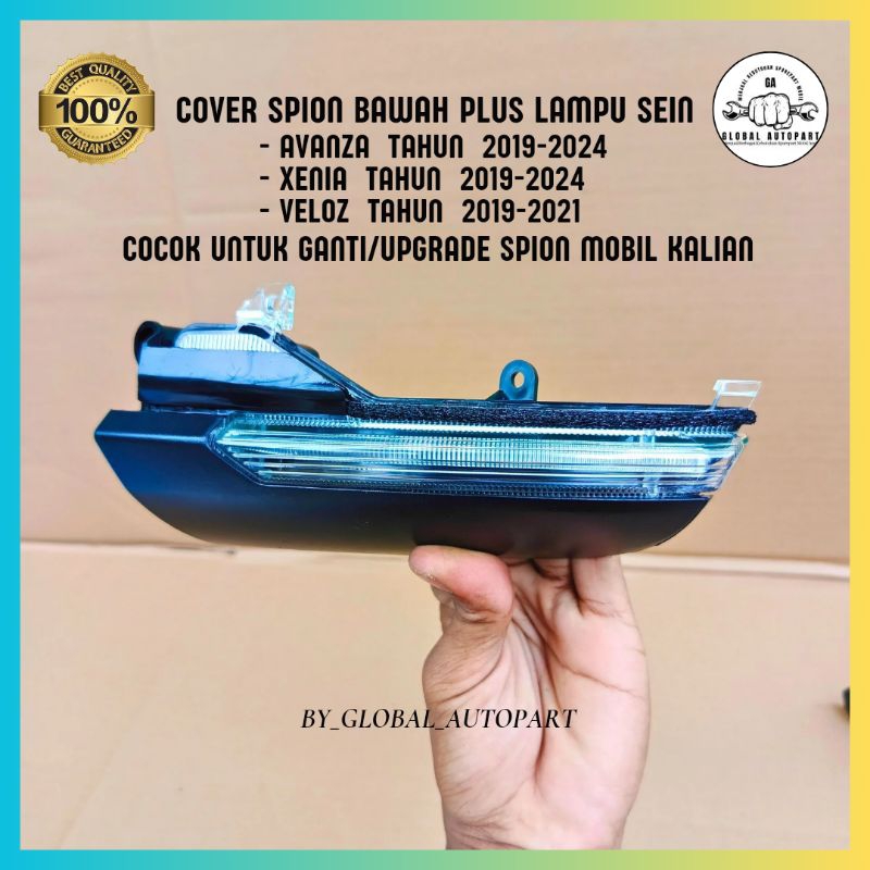 Cover Penutup Spion Bawah+Sein Avanza, Xenia, Veloz Tahun 2019 2020 2021 2022 2023 2024