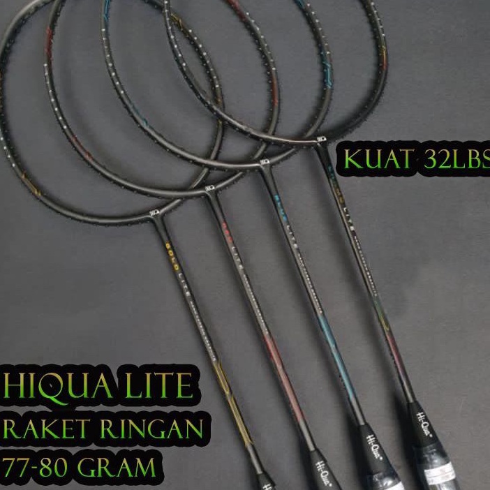 Paling Diminati Raket Badminton HIQUA HIQUA LITE GOLDCHAMOBLUERED LITE RINGAN 5U