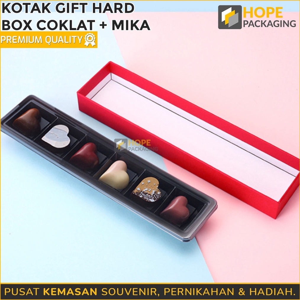 

TERMURAH Kotak Gift Hard Box Coklat Mika ISI 6 Box Panjang Souvenir Valentine Box Kotak Coklat Box Coklat Box Valentine Kotak Panjang Valentine