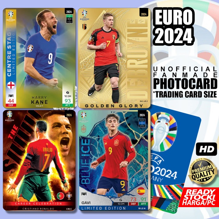 Photocard Player EURO 2024 QATAR World Cup 2022 Unofficial Photo Card Kartu