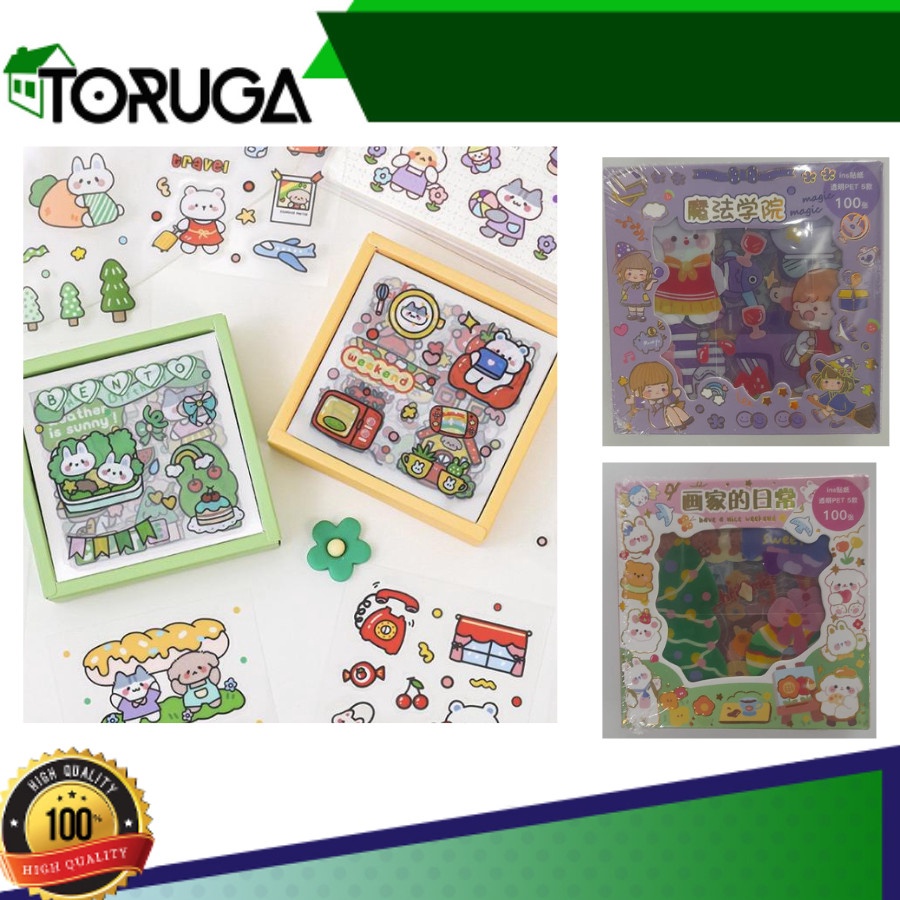 

MANTAP Sticker PVC Waterproof Sticker Momo Dapat 1 Box Isi 1 Lembar Kotak Box Kecil