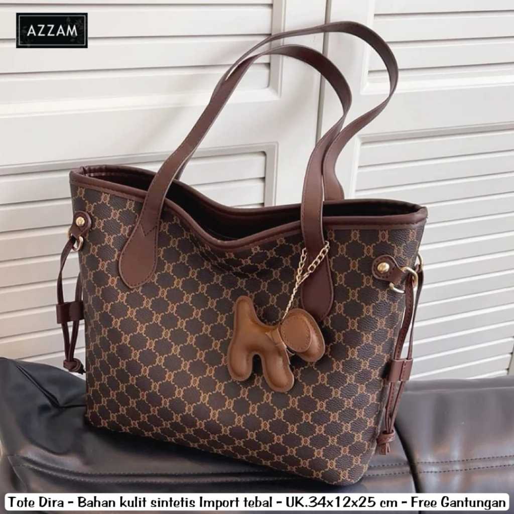 Tote Bag Wanita Kekinian Terbaru Tote Dira Import By Azzam
