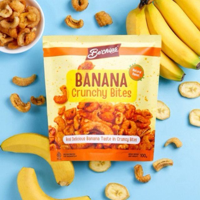 

Banana Crunchy Bites Natural Sweet 80g, Creamy Milk 80g, Dark Choco 80g