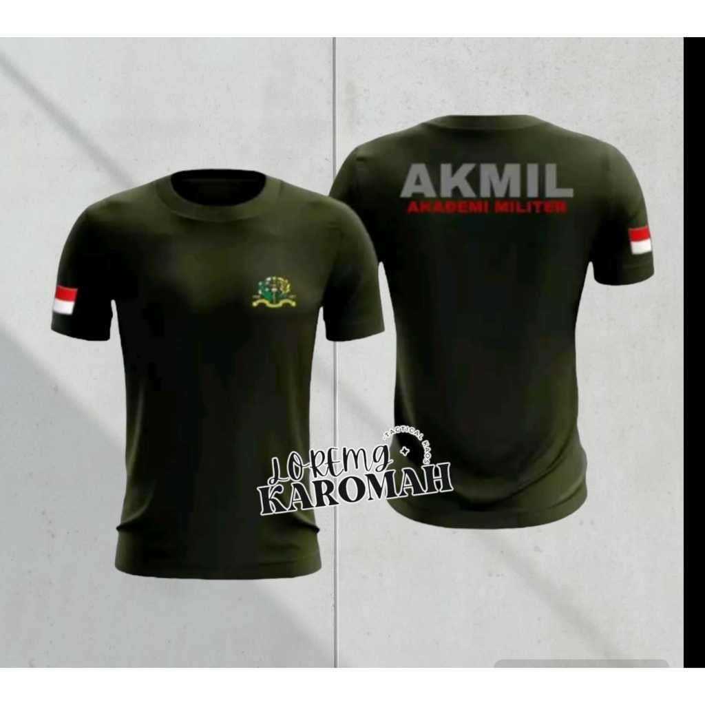 kaos akmil /jersey akmil/kaos olahraga akmil/bahan dryfit milano