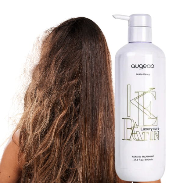 Augeas Brazil Keratin Treatment 500 ML Hair Smoothing Collagen Protein Krim Pelurus Rambut Keratin