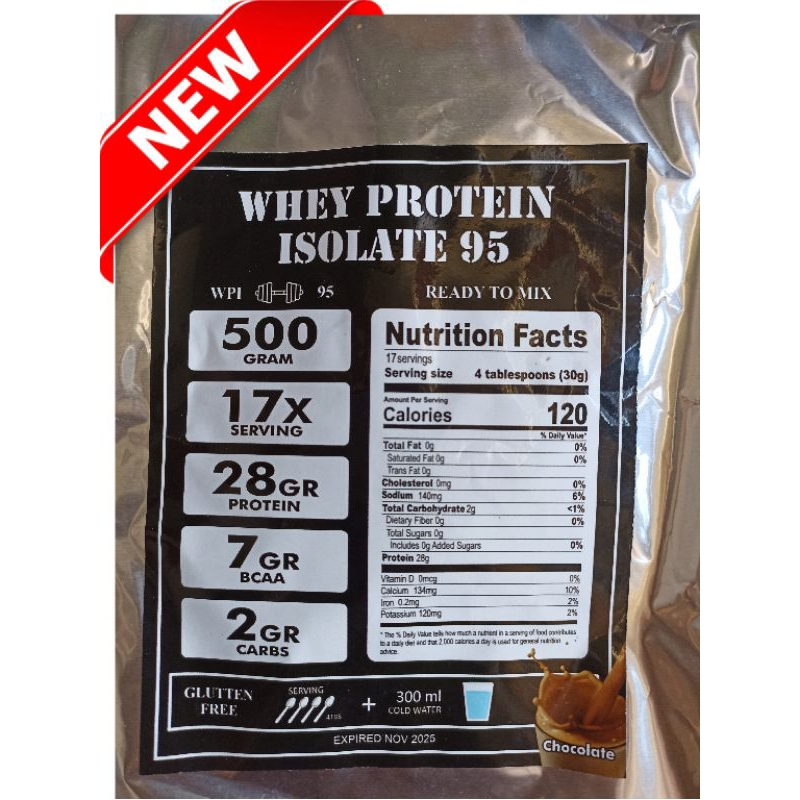 Beli 5 Gratis 1 Whey Protein Isolate WPI 95 500g Susu Diet Pembentuk Otot Penghilang Lemak Suplemen 