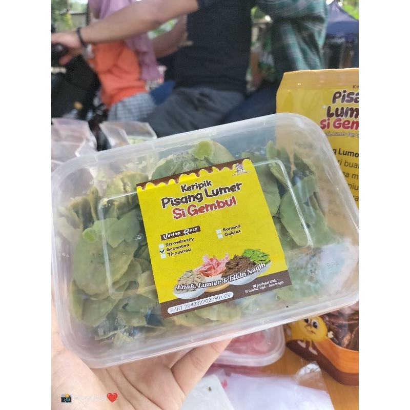 

keripik pisang Lumer Si gembul greentea isi 150gram