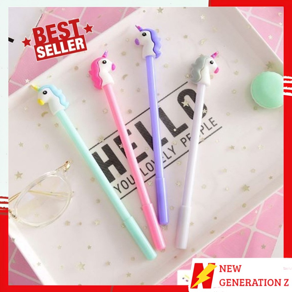 

NGZ Pena Karakter Cantik Kepala Unicorn Pulpen Karakter Unik Lucu Pena Karakter Pulpen Gel Alat Tulis Sekolah Motif Unicorn Murah