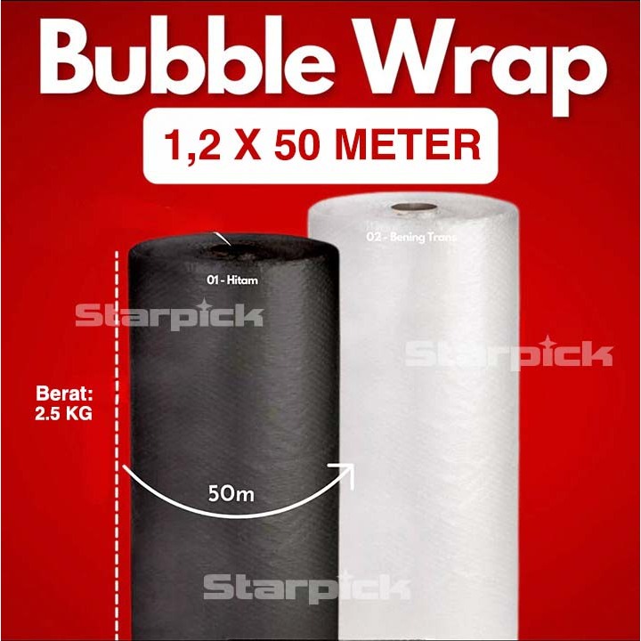 

bubble wrap bubble wrap packing Berat 2,5KG Ukuran = 1,2 X 50 METER