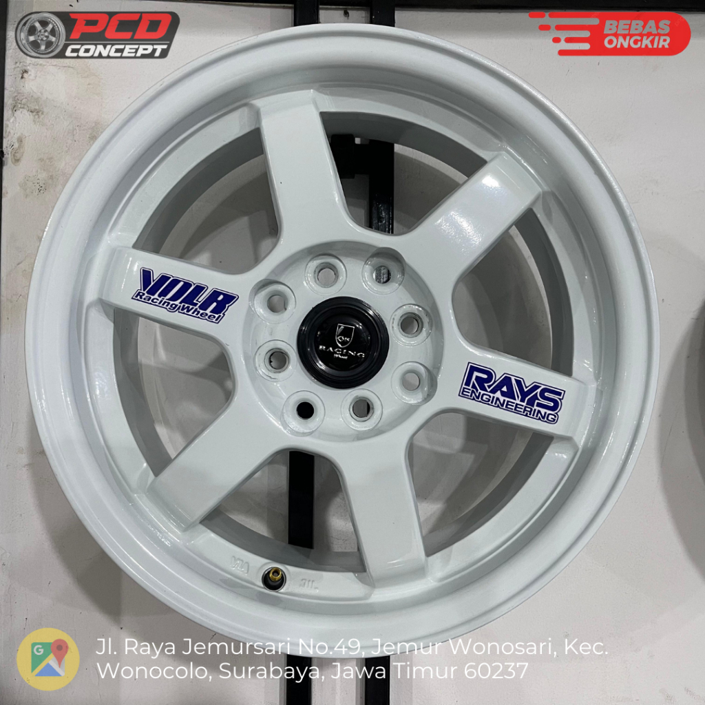 Velg volk rays te37 r15 velg racing mobil volk rays te37 ring 15 JAZZ BRIO SIRION GENIO LIVINA