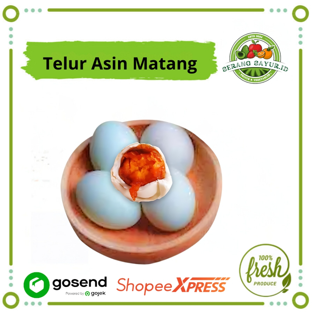 

[INSTAN SERANG] TELUR / TELOR ASIN MATANG 1 PCS