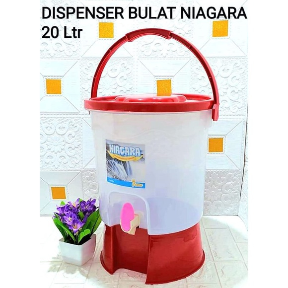 Dispenser Niagara Ukuran 20 Liter Bahan Plastik / Drink Jar Niagara