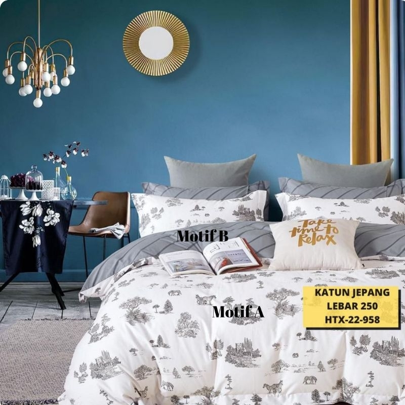 Sprei katun jepang asli HTX22-958 / sprei katun jepang / katun jepang premium