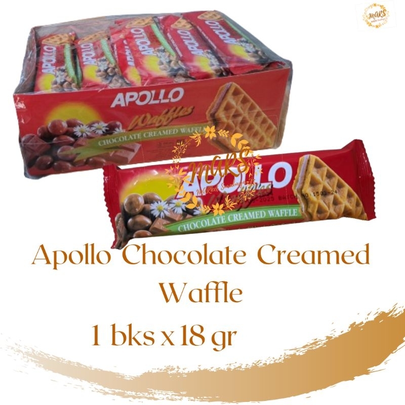 Apollo Chocolate Creamed Waffle 1 bks x 18 gr ecer