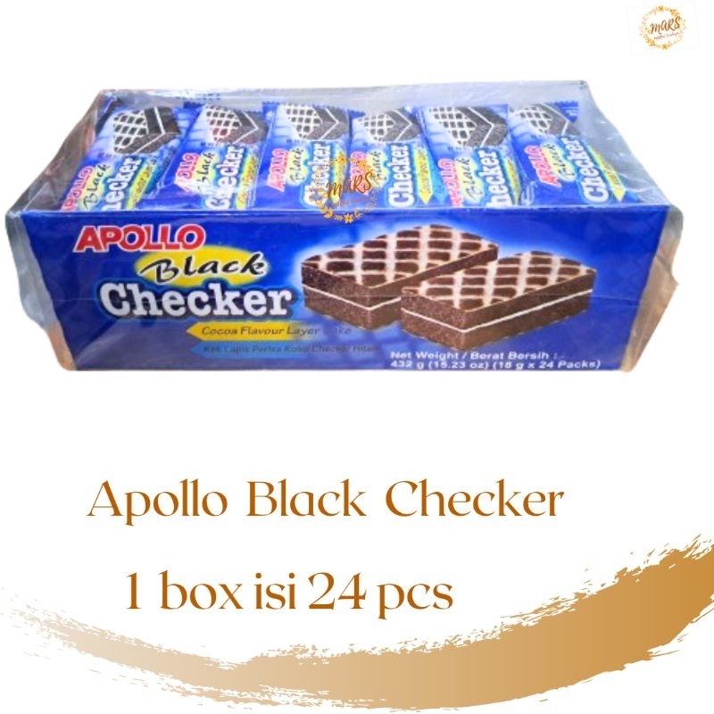 

Apollo Black Checker 1 box isi 24 pcs