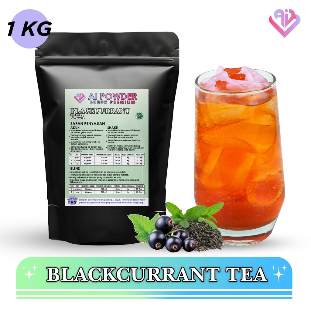

Blackcurrant Tea Bubuk Minuman Premium Instan 1Kg