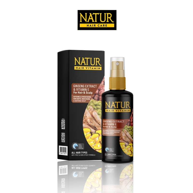 Natur Hair Vitamin Ginseng 80 ml Vitamin Rambut Rontok Menguatkan Akar Rambut