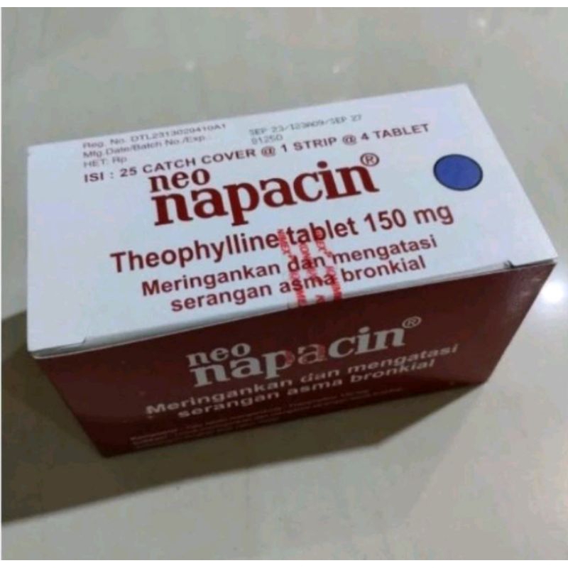 NEO NAPACIN 1 box 50 strip [PENGGANTI] Asmasolon Tablet Obat Asma tablet Obat sesek sesak susah nafa