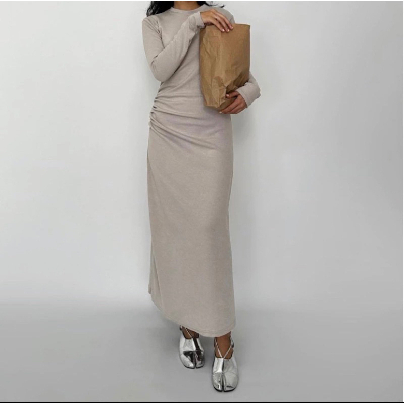 PUFF IT UP Basic Knit Dress