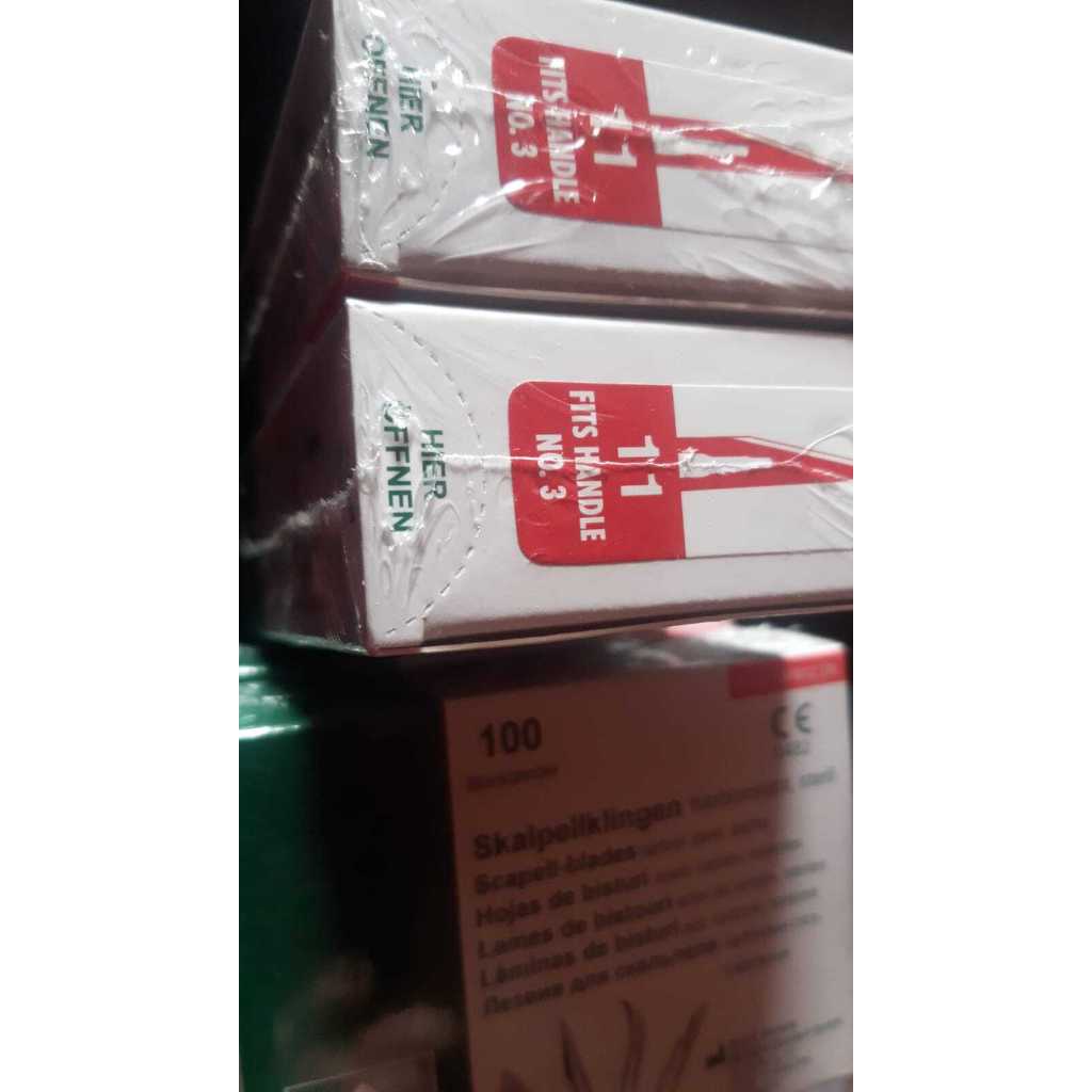 Elcon Scalpel Blades 11 B Braun/Pisau Bedah B-Braun/Surgical Blade 11/Mesh 11 B Braun