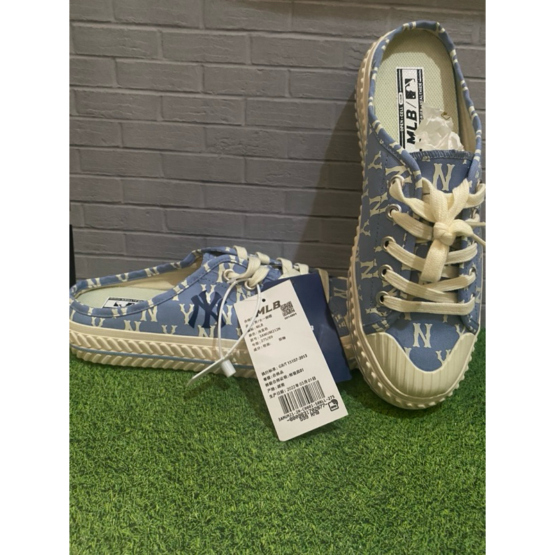 Sepatu MLB Mule Monogram / Playball Mule Monogram / MLB Slip On